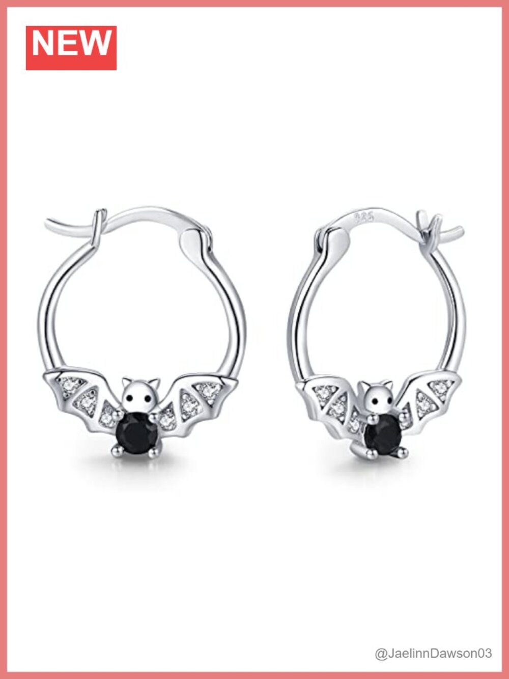 925 Sterling Silver Animal Hoop Earrings Hypoallergenic Huggie